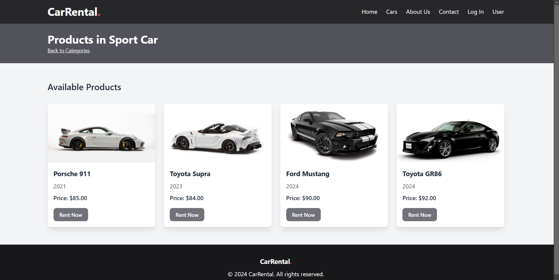 Car Renting Full-Stack Project Screenshot 3